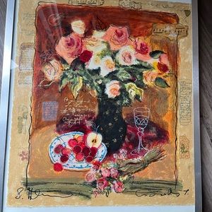 Alexander Galtchansky And Tanya Wissotzky Untitled Framed LE Serigraph Signed